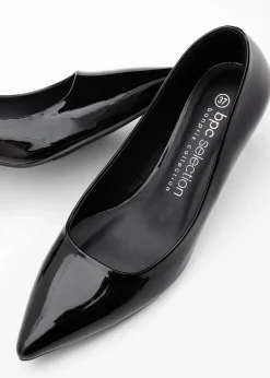 bonprix Pumps^Pumps in Lack-Optik schwarz