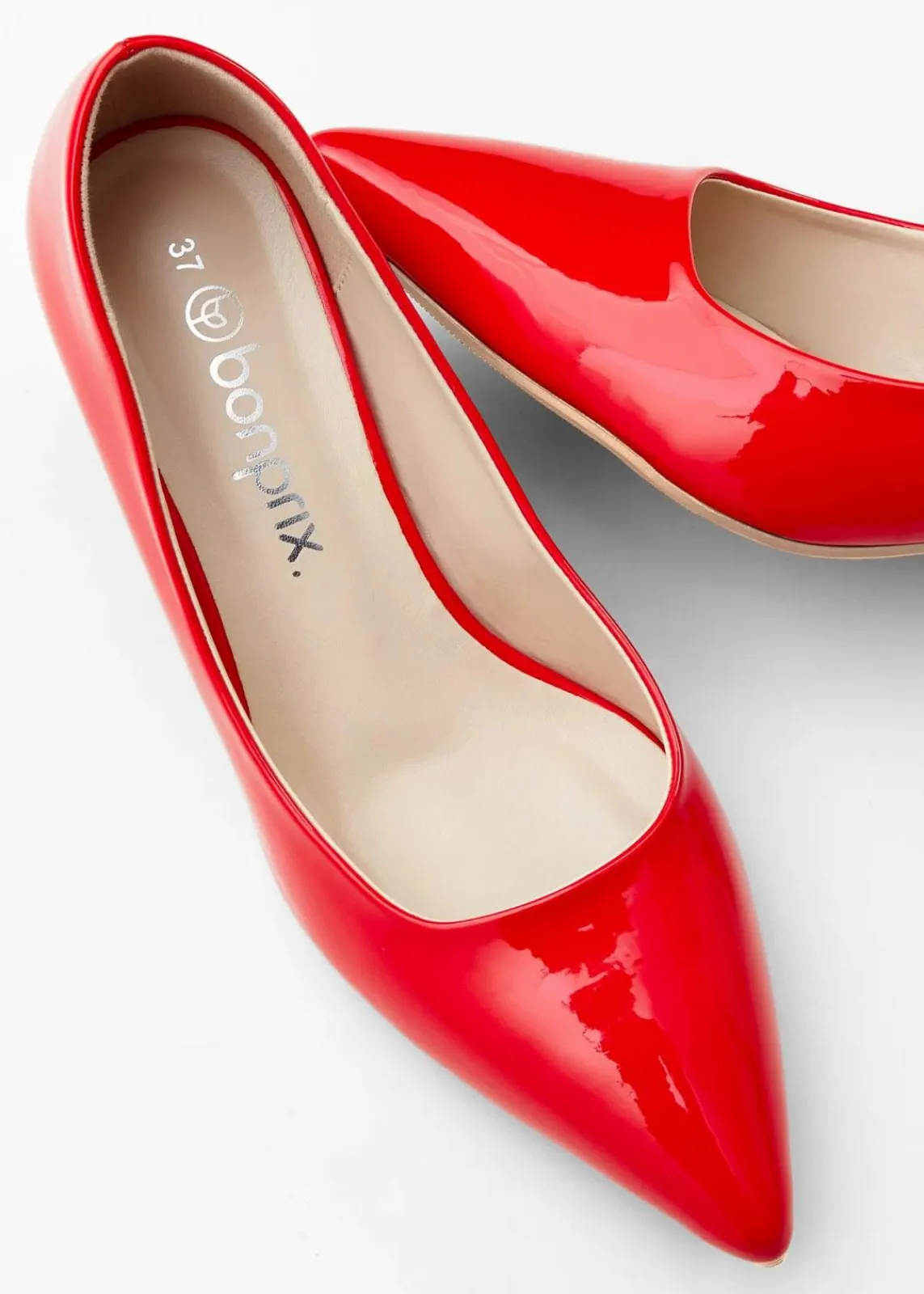 bonprix Pumps^Pumps in Lack-Optik rot