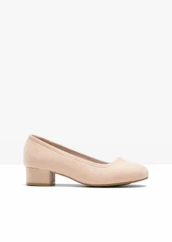 bonprix Schuhe & Accessoires In Spezialgrößen·Schuhe In Übergröße|Pumps^Pumps mit Blockabsatz beige