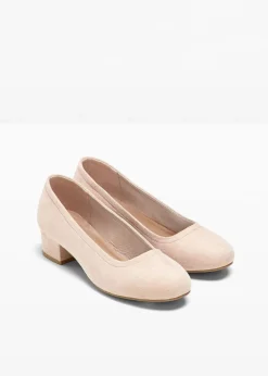 bonprix Schuhe & Accessoires In Spezialgrößen·Schuhe In Übergröße|Pumps^Pumps mit Blockabsatz beige