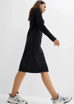 bonprix Bekleidung·Röcke|Bekleidung·Pullover & Strickjacken^Punto Di Roma Kleid mit Stehkragen schwarz