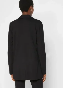 bonprix Bekleidung·Basics|Bekleidung·Blusen & Tuniken^Punto di Roma Longblazer aus Viskose-Mischung schwarz