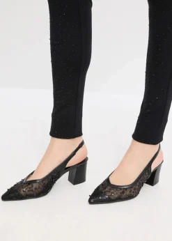bonprix Bekleidung·Kleider|Hosen^Punto-Leggings schwarz