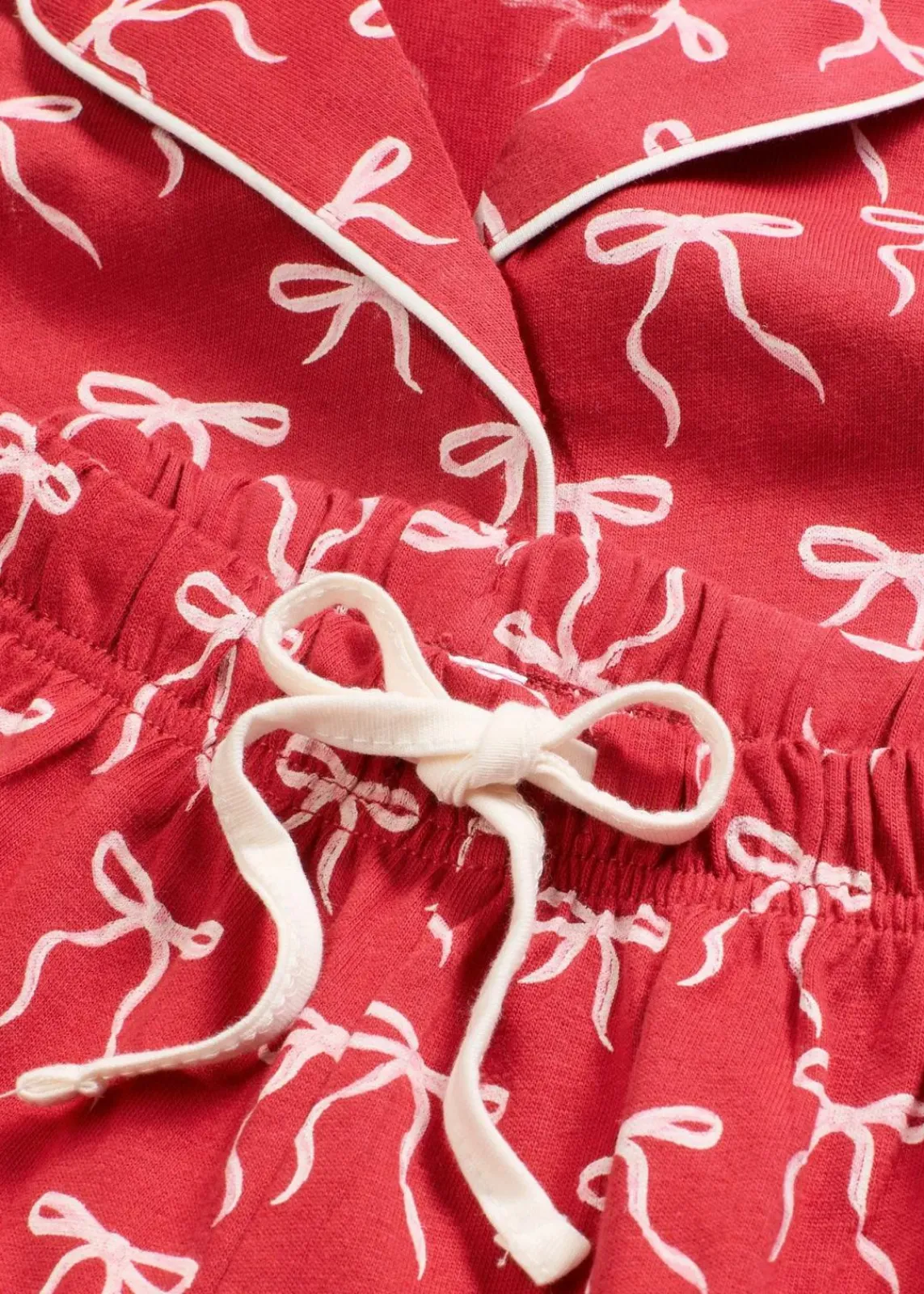 bonprix Wäsche·Nachtwäsche|Nachtwäsche^Pyjama aus reiner Baumwolle dunkelrot bedruckt