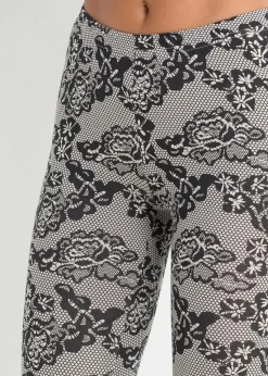 bonprix Wäsche·Nachtwäsche|Nachhaltigere Materialien^Pyjama mit Bio-Baumwolle schwarz/ grau bedruckt
