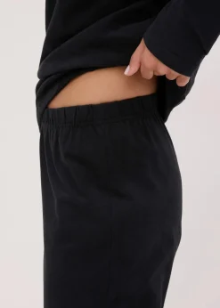 bonprix Wäsche·Nachtwäsche|Nachtwäsche^Pyjama mit zarter Spitze schwarz