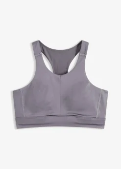 bonprix Wäsche·Bhs|Bhs^Racerback Sport-BH mit leichtem Halt granitgrau