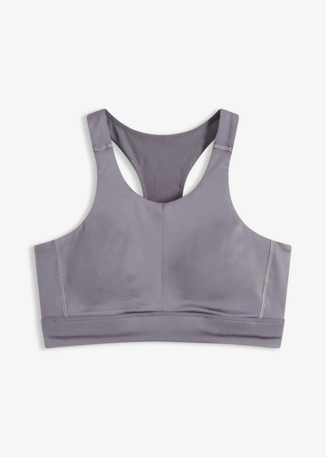 bonprix Wäsche·Bhs|Bhs^Racerback Sport-BH mit leichtem Halt granitgrau