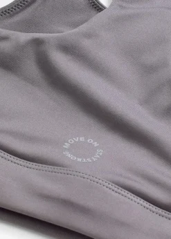 bonprix Wäsche·Bhs|Bhs^Racerback Sport-BH mit leichtem Halt granitgrau