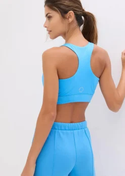 bonprix Nachhaltigere Materialien|Bhs^Racerback Sport-BH mit leichtem Halt brilliantblau