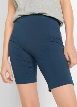 bonprix Hosen|Basics^Radlerhose (2er Pack) dunkelblau+schwarz