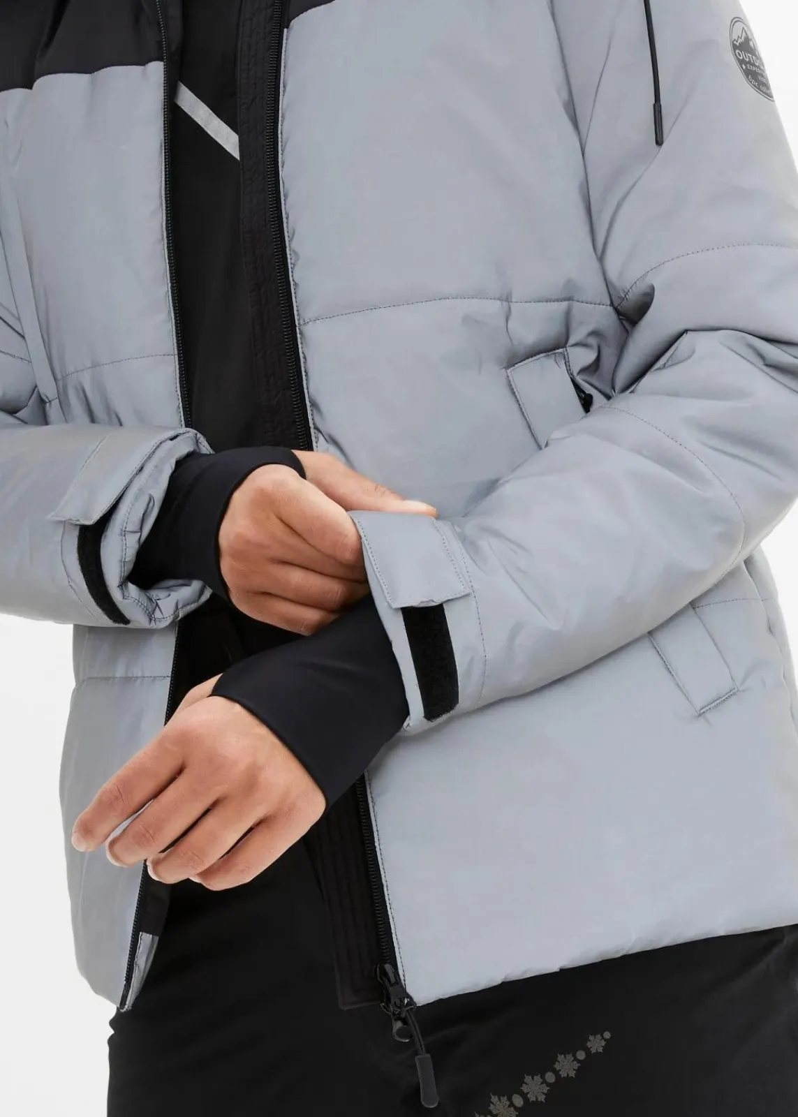 bonprix Bekleidung·Hosen|Jacken & Mäntel^reflektierende, gesteppte Funktions-Jacke silber