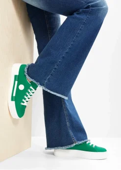 Rieker High Heels|Komfortschuhe^Komfort-Plateau-Sneaker mit leichter Sohle smaragd