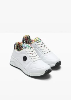 Rieker High Heels|Komfortschuhe^Komfort-Sneaker mit gepolsterter Innensohle weiss