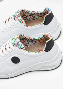 Rieker High Heels|Komfortschuhe^Komfort-Sneaker mit gepolsterter Innensohle weiss