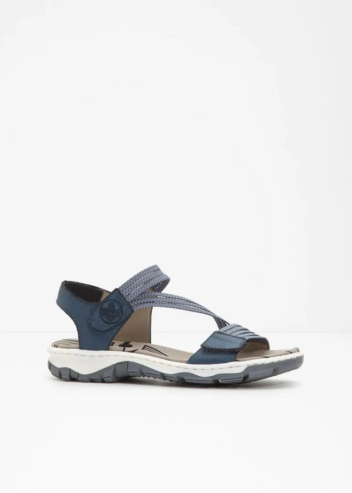 Rieker High Heels|Komfortschuhe^Komfort-Trekkingsandalen mit elastischen Riemen blau