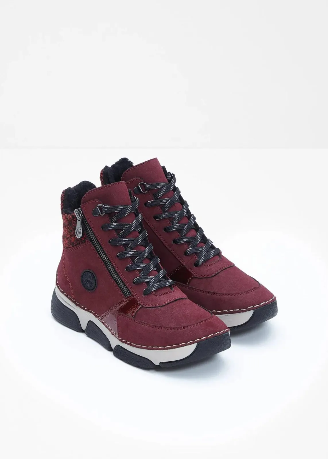 Rieker High Heels|Komfortschuhe^Schnür Boot bordeaux