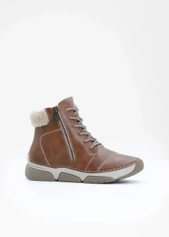 Rieker High Heels|Komfortschuhe^Schnür Boot cognac