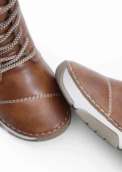 Rieker High Heels|Komfortschuhe^Schnür Boot cognac