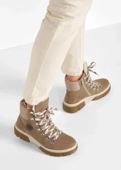 Rieker High Heels|Komfortschuhe^Schnür Boot taupe