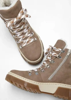Rieker High Heels|Komfortschuhe^Schnür Boot taupe