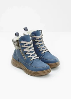 Rieker High Heels|Komfortschuhe^Schnür Boot blau