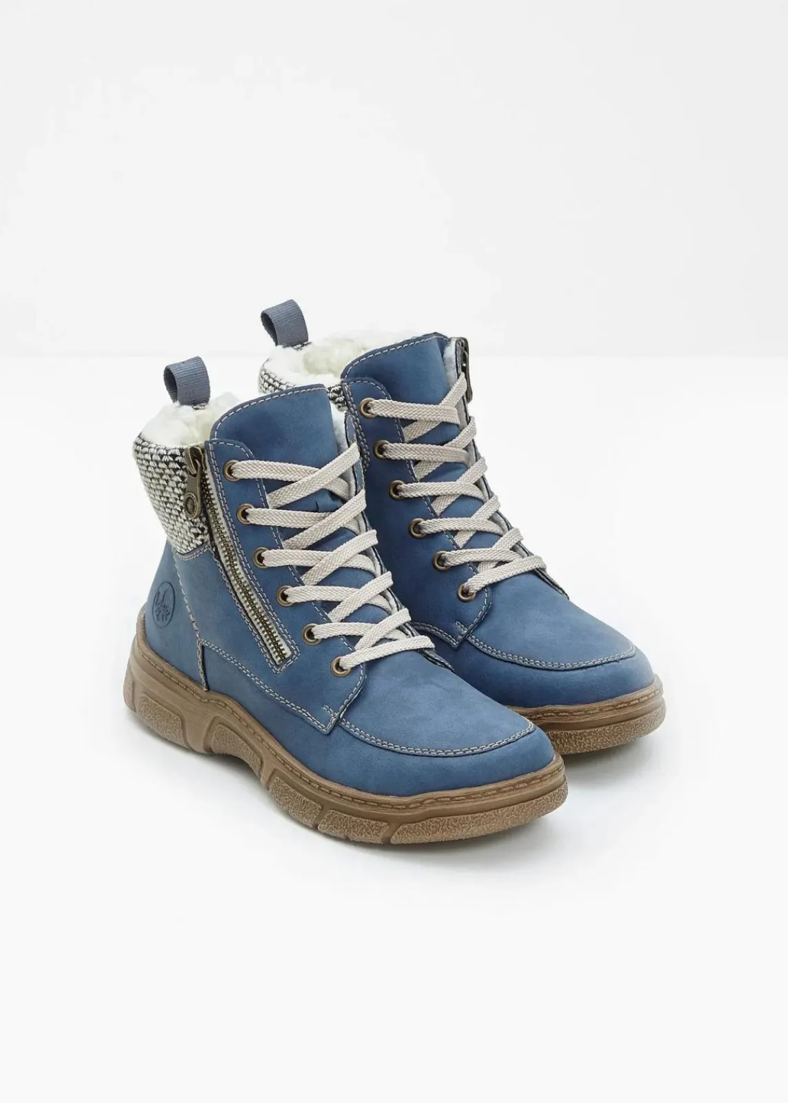 Rieker High Heels|Komfortschuhe^Schnür Boot blau