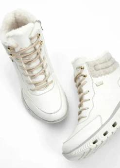 Rieker High Heels|Komfortschuhe^Schnür Boot mit Tex-Membran wollweiß