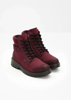 Rieker High Heels|Komfortschuhe^Schnür Boot mit Tex-Membran rot