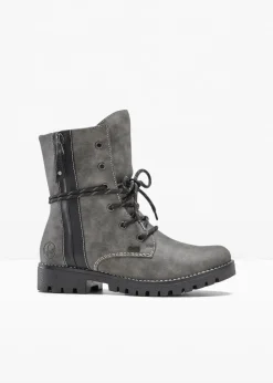 Rieker High Heels|Stiefel^Schnürstiefel grau