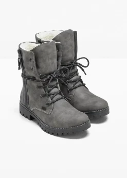 Rieker High Heels|Stiefel^Schnürstiefel grau