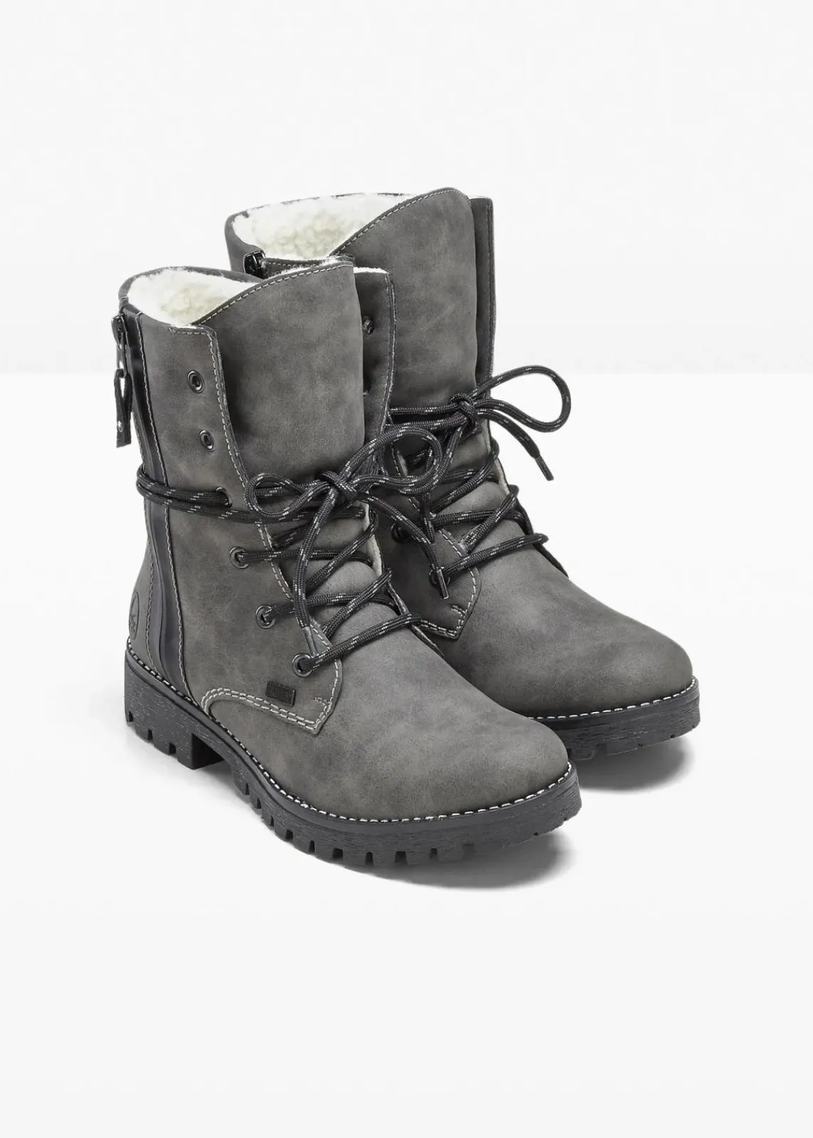 Rieker High Heels|Stiefel^Schnürstiefel grau