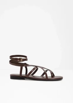 bonprix Sommerschuhe^Riemchensandalen dunkelbraun