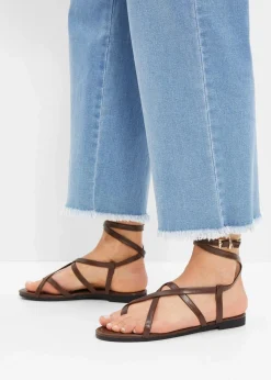 bonprix Sommerschuhe^Riemchensandalen dunkelbraun