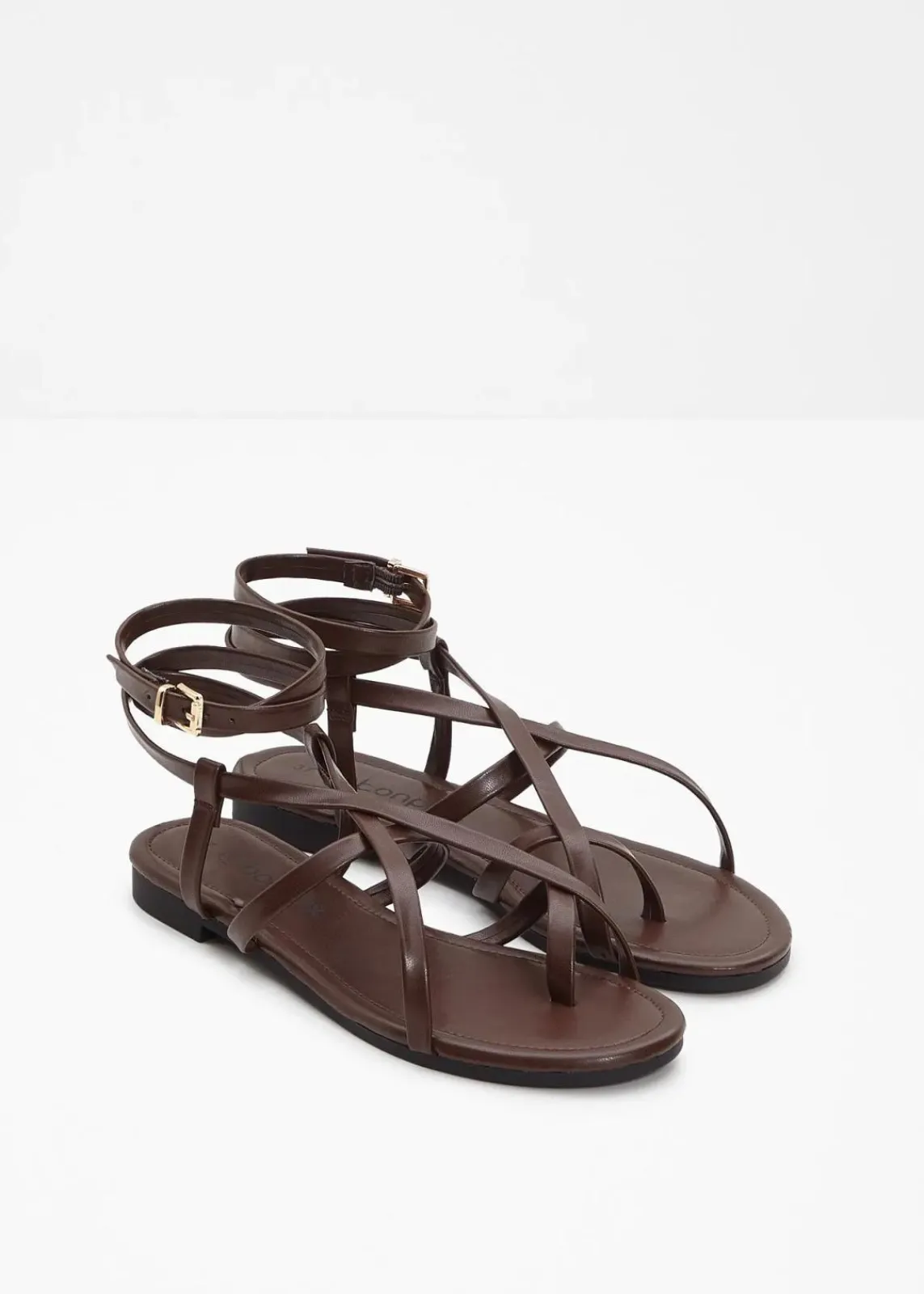 bonprix Sommerschuhe^Riemchensandalen dunkelbraun