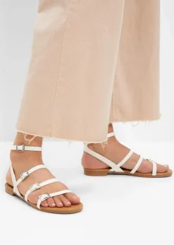 bonprix Strandmode|Sommerschuhe^Riemchensandalen cremeweiß