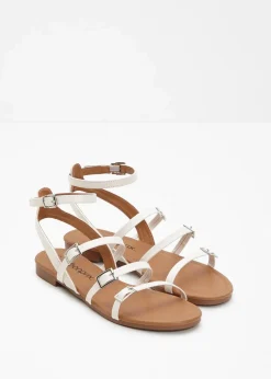 bonprix Strandmode|Sommerschuhe^Riemchensandalen cremeweiß