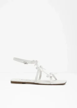 bonprix Sommerschuhe^Riemchensandalen weiß