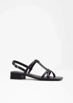 bonprix Sommerschuhe^Riemchensandaletten schwarz