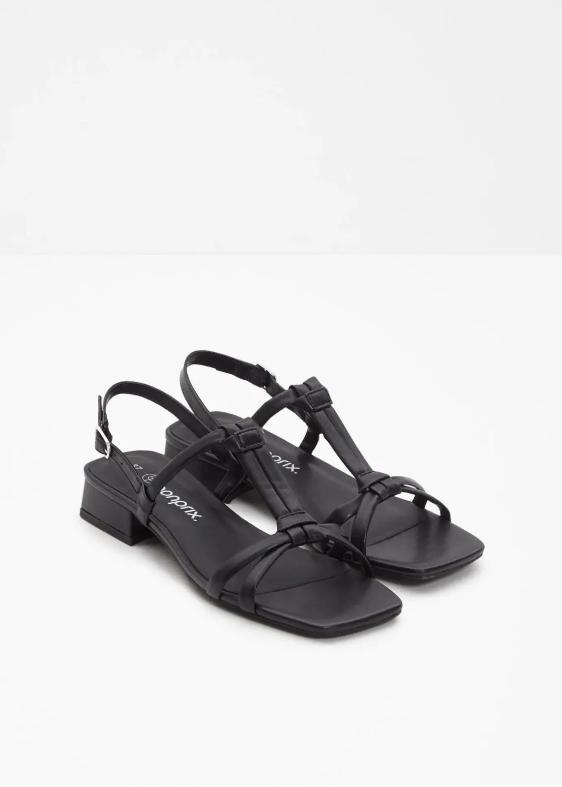 bonprix Sommerschuhe^Riemchensandaletten schwarz