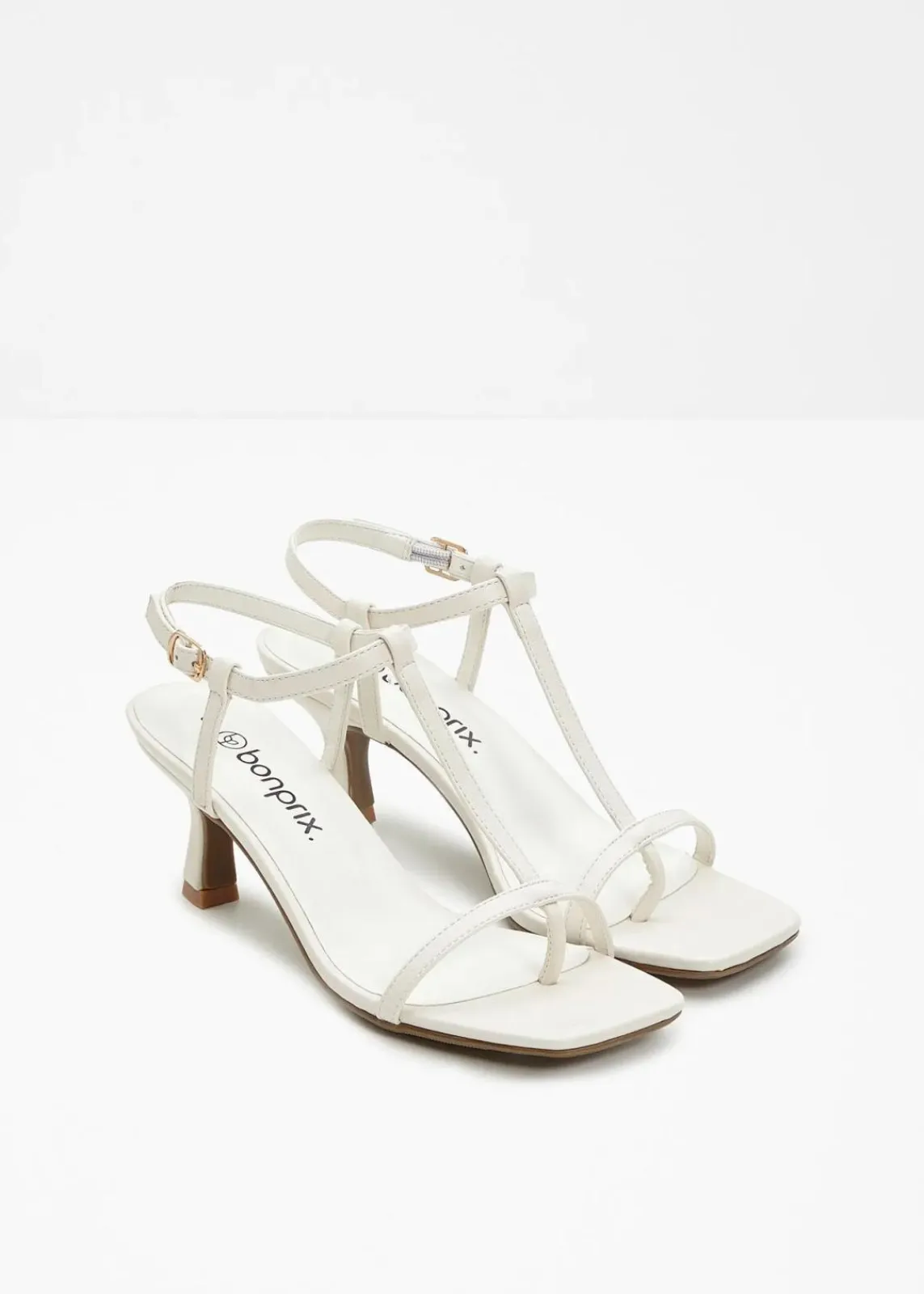bonprix Sommerschuhe^Riemchensandaletten cremeweiß