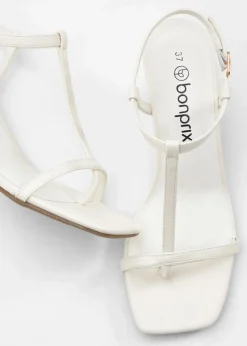 bonprix Sommerschuhe^Riemchensandaletten cremeweiß