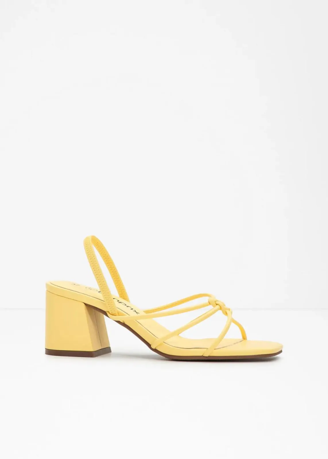 bonprix Sommerschuhe|Festliche Mode^Riemchensandaletten mit Blockabsatz softgelb