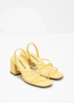 bonprix Sommerschuhe|Festliche Mode^Riemchensandaletten mit Blockabsatz softgelb