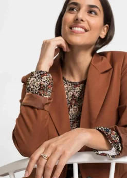 bonprix Schmuck|Schuhe & Accessoires In Spezialgrößen·Schmuck^Ring veredelt mit Glaskristallen vergoldet