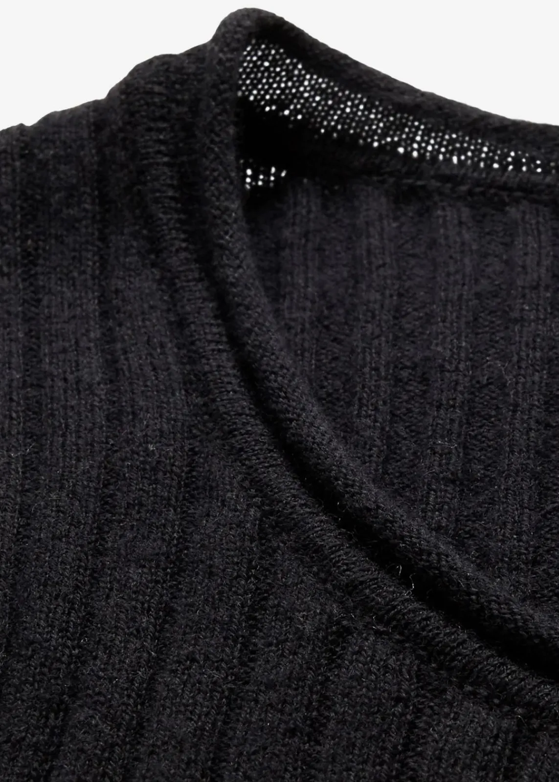 bonprix Bekleidung·Umstandsmode|Premium^Rippenpullover aus Merinowolle schwarz