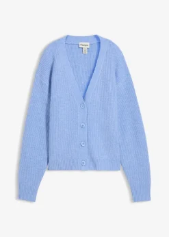 bonprix Bekleidung·Umstandsmode|Strickmode^Rippenstrick Cardigan perlblau