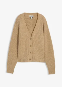 bonprix Bekleidung·Umstandsmode|Strickmode^Rippenstrick Cardigan hellkhaki