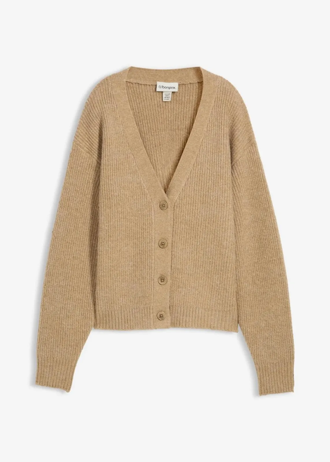 bonprix Bekleidung·Umstandsmode|Strickmode^Rippenstrick Cardigan hellkhaki