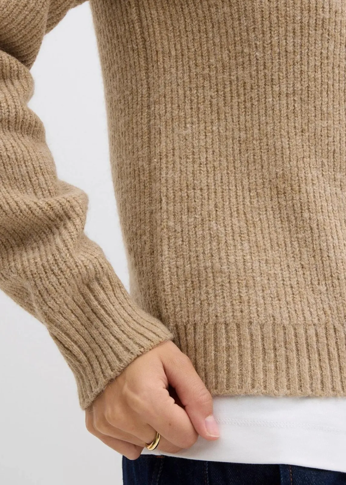 bonprix Bekleidung·Umstandsmode|Strickmode^Rippenstrick Cardigan hellkhaki